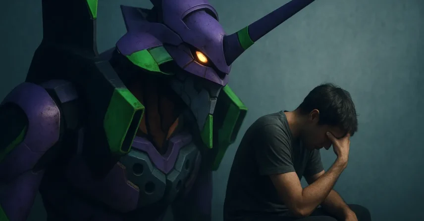 Neon Genesis Evangelion 1995 Gainax Hideaki Anno robôs depressão