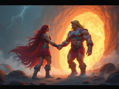 A relação entre os desenhos de He-Man e She-Ra no universo